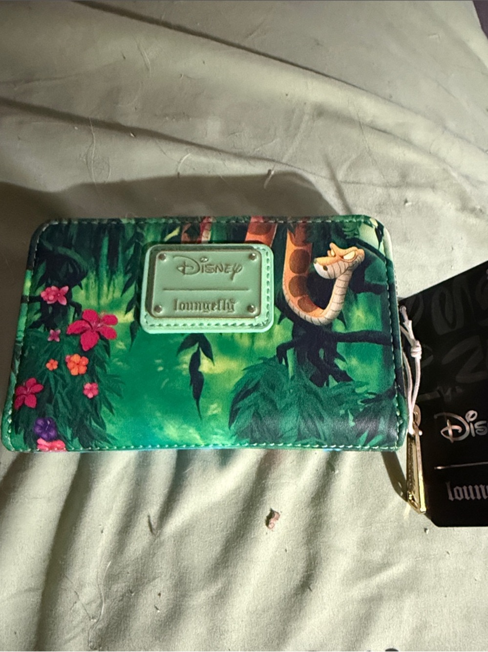 Loungefly Disney Jungle Book Zip Wallet with Floral Accents